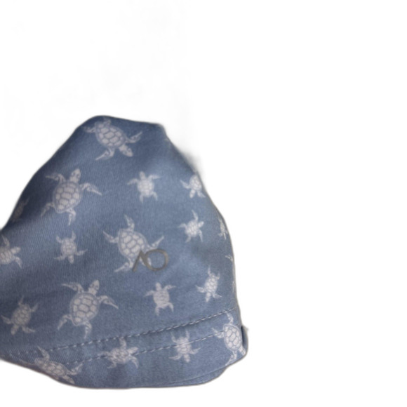 AndersonOrd Polo Shirt Mens Large Blue Turtle Print Golf Performance Stretch AO - Picture 7 of 11